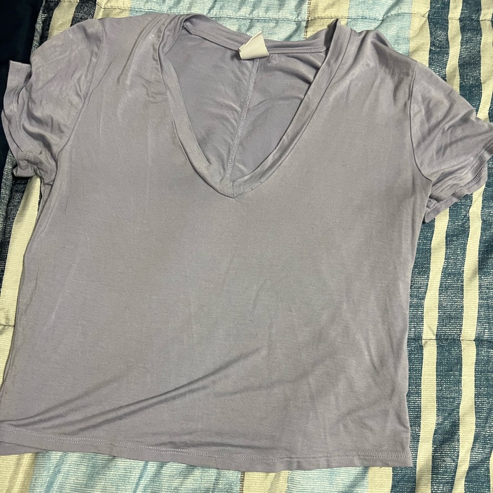 Light purple crop top